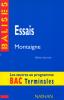 Etude sur : Montaigne : Essais