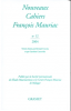 Mauriac : Nouveaux Cahiers Francois Mauriac n° 12