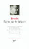 Brecht : Écrits sur le théâtre