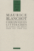 Blanchot : Chroniques littéraires du "Journal des débats" (Avril 1941 - août 1944)