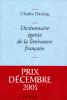 Dantzig : Dictionnaire égoiste de la littérature française
