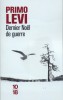 Primo Levi : Dernier Noël de guerre (treize nouvelles)