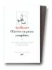 Apollinaire : Oeuvres en prose, tome III