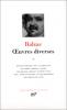 Balzac : Oeuvres diverses, tome II