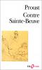 Proust : Contre Sainte-Beuve
