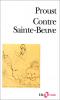 Proust : Contre Sainte-Beuve