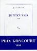 Echenoz : Je m'en vais (Goncourt 1999)