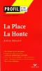 Etude sur : Ernaux : La Place, La Honte
