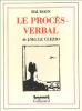 Le Clézio : Le procès-verbal