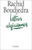 Boudjedra : lettres algériennes