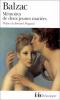 Balzac : Memoires de deux jeunes mariées