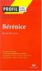 Etude sur : Racine : Bérénice
