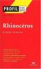 Etude sur : Ionesco : Rhinocéros de Ionesco