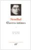 Stendhal : Oeuvres intimes, tome I 1801-1817