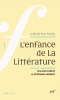 L'enfance de la littérature