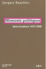 Rancière : Moments politiques. Interventions 1977-2009