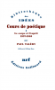 Valéry : Cours de poétique, tome I : Le corps et l'esprit (1937-1940)